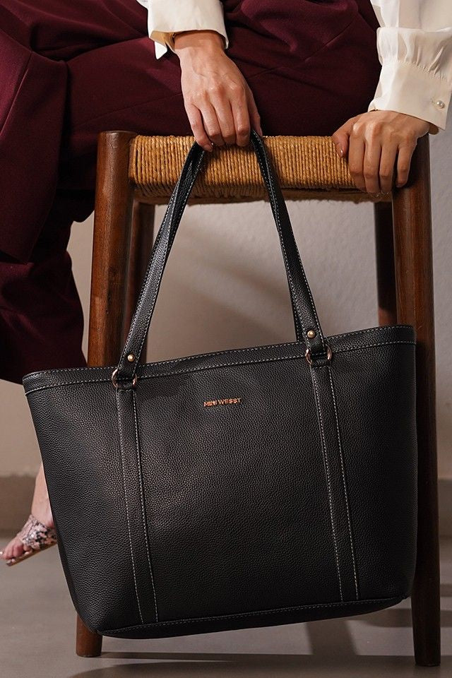 Jessica Black Classic Tote Bag