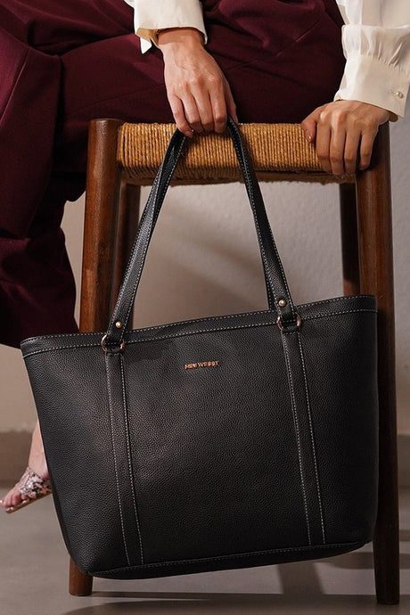 Jessica Black Classic Tote Bag