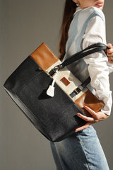 Geller Black Classic Tote Bag