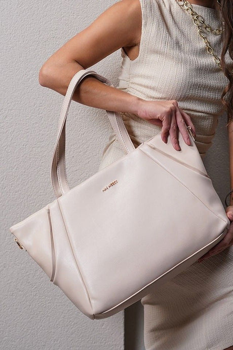 Charles Beige Classic Tote Bag