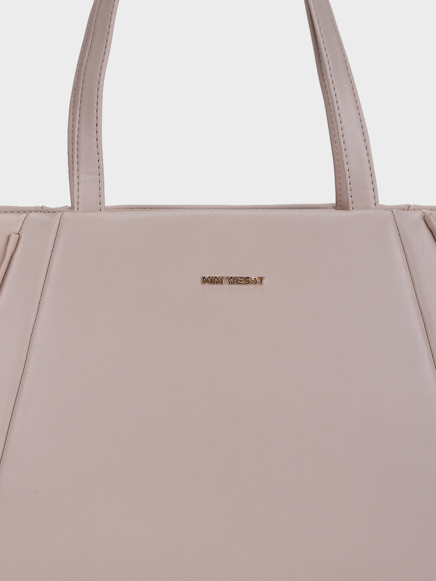 Charles Beige Classic Tote Bag