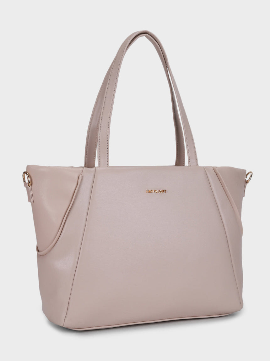 Charles Beige Classic Tote Bag