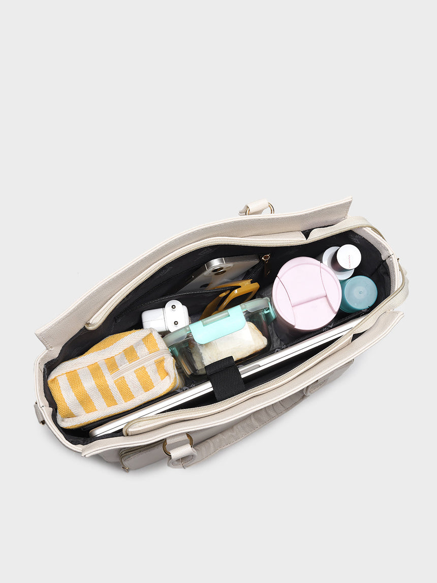 Hilary White Classic Lunch Tote Bag