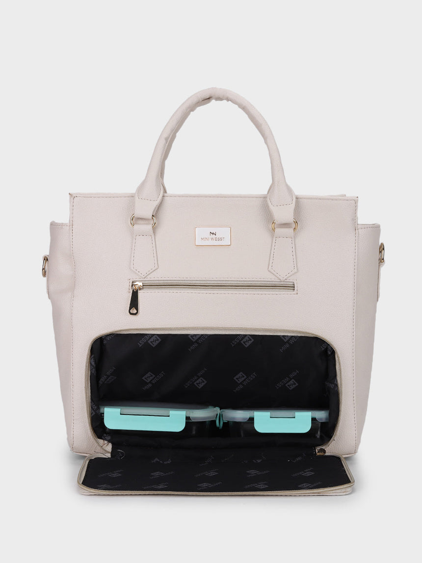 Hilary White Classic Lunch Tote Bag