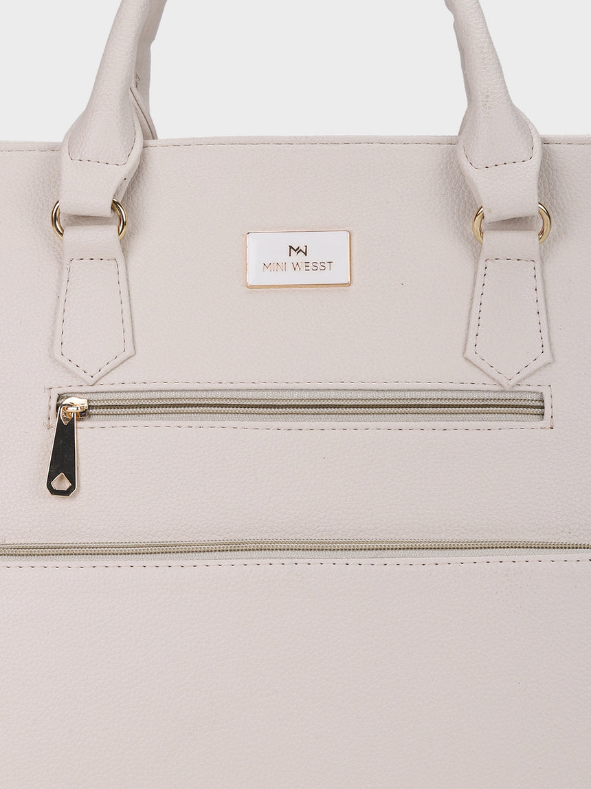 Hilary White Classic Lunch Tote Bag