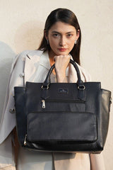 Hilary Black Classic Lunch Tote Bag