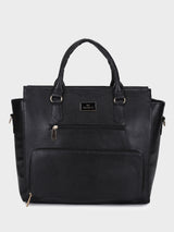 Hilary Black Classic Lunch Tote Bag