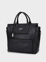 Hilary Black Classic Lunch Tote Bag