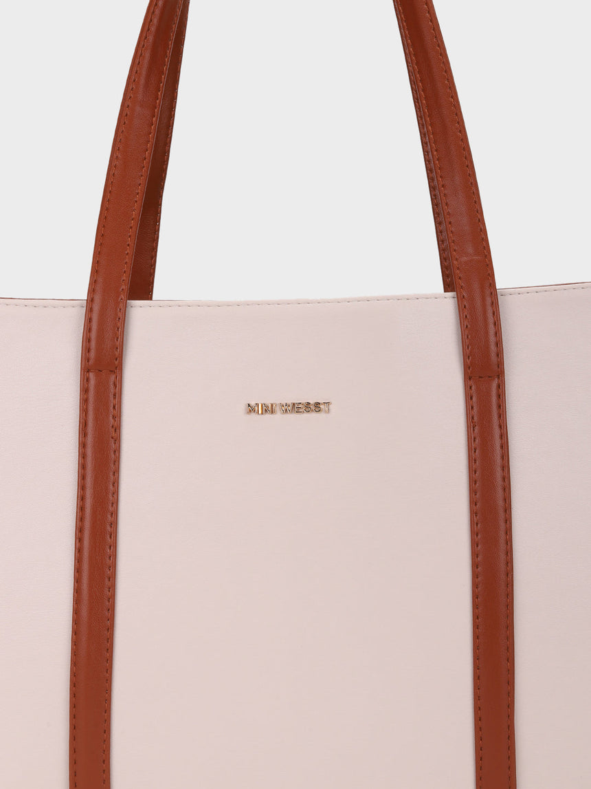 Aria Beige Tote Bag