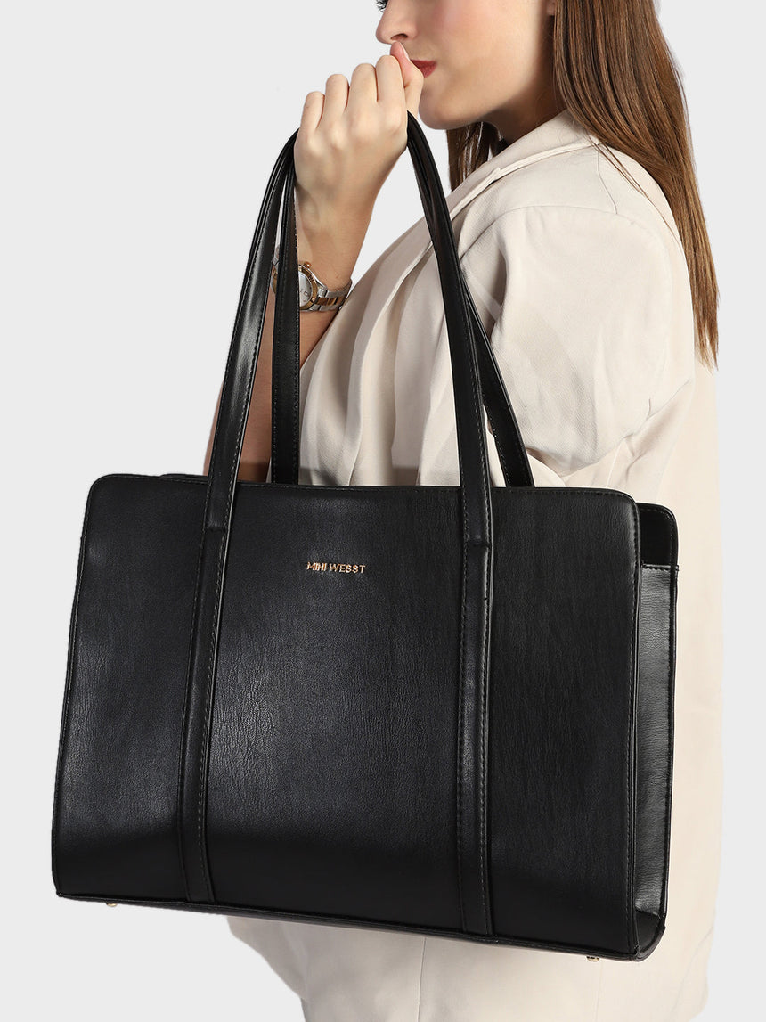 Aria Black Tote Bag