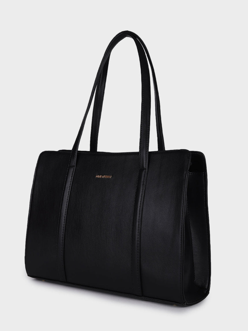 Aria Black Tote Bag