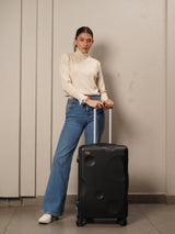 The Moon Check In Black Medium