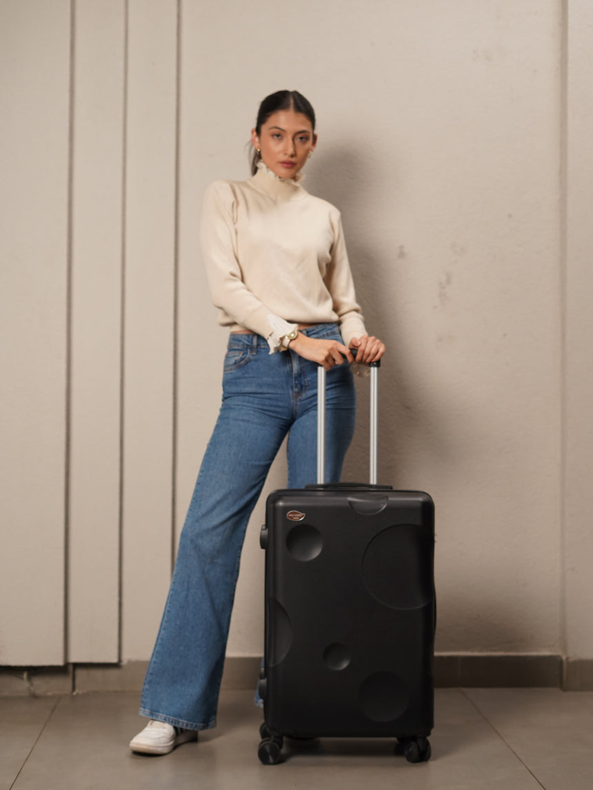 The Moon Check In Black Medium