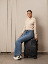 The Moon Check In Black Medium