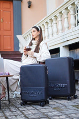 Mw London Black Set Of 2 Luggage