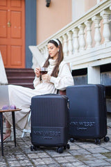 Mw London Black Set Of 2 Luggage