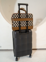 Bourbon Black and Brown London Street Bag With Pouch