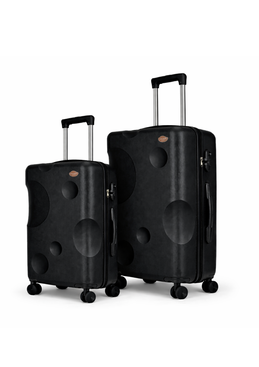 The Moon Black Set Of 2 Luggage