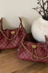 Dylan Maroon Handbag