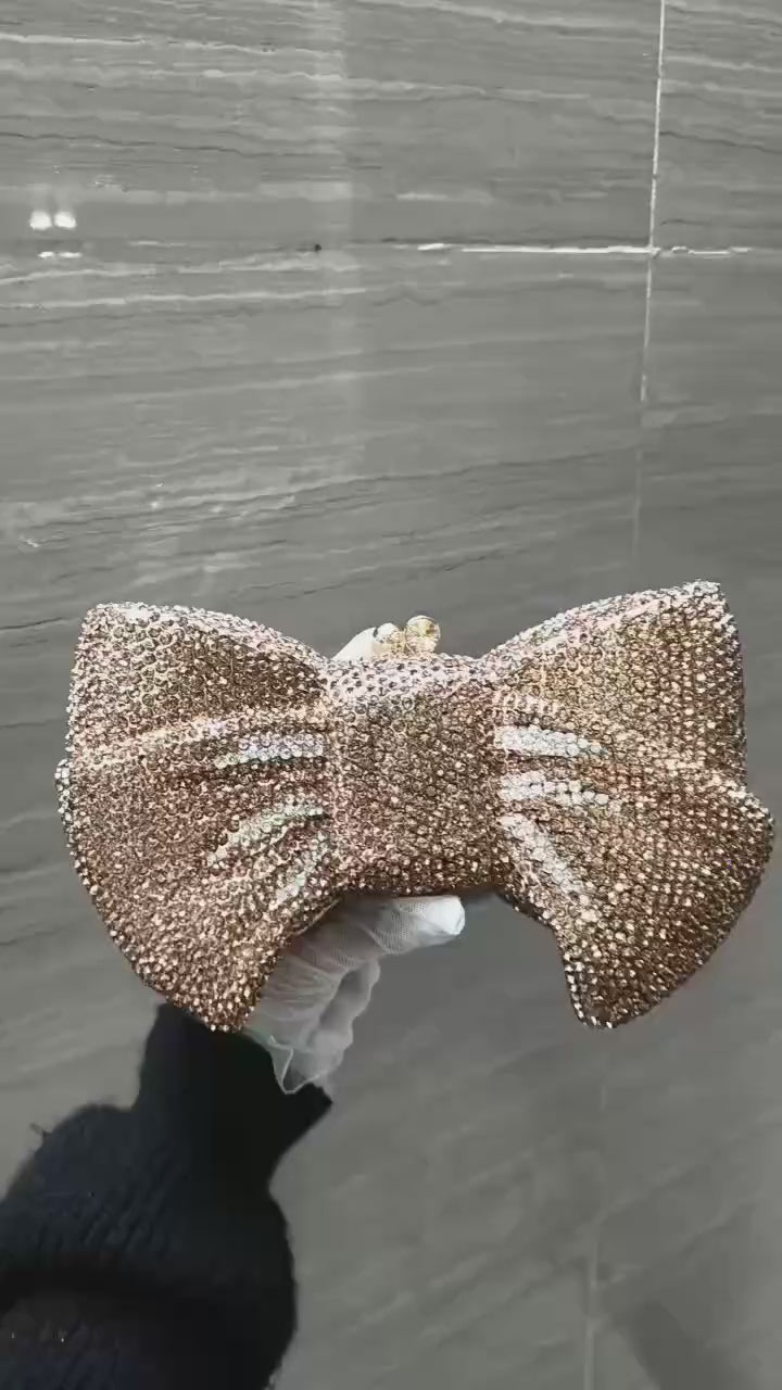 Bow Gold Clutch