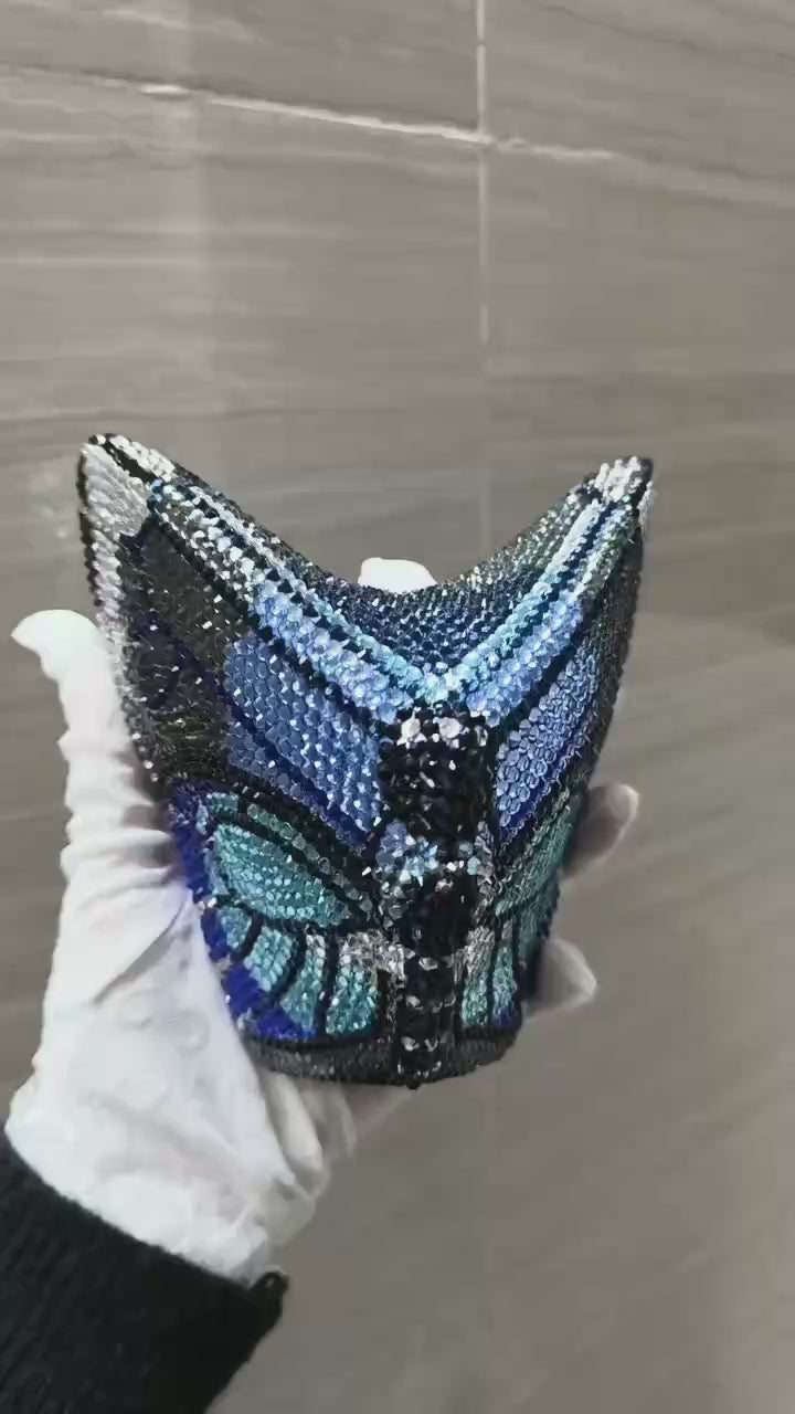 Butterfly Multicoloured Clutch