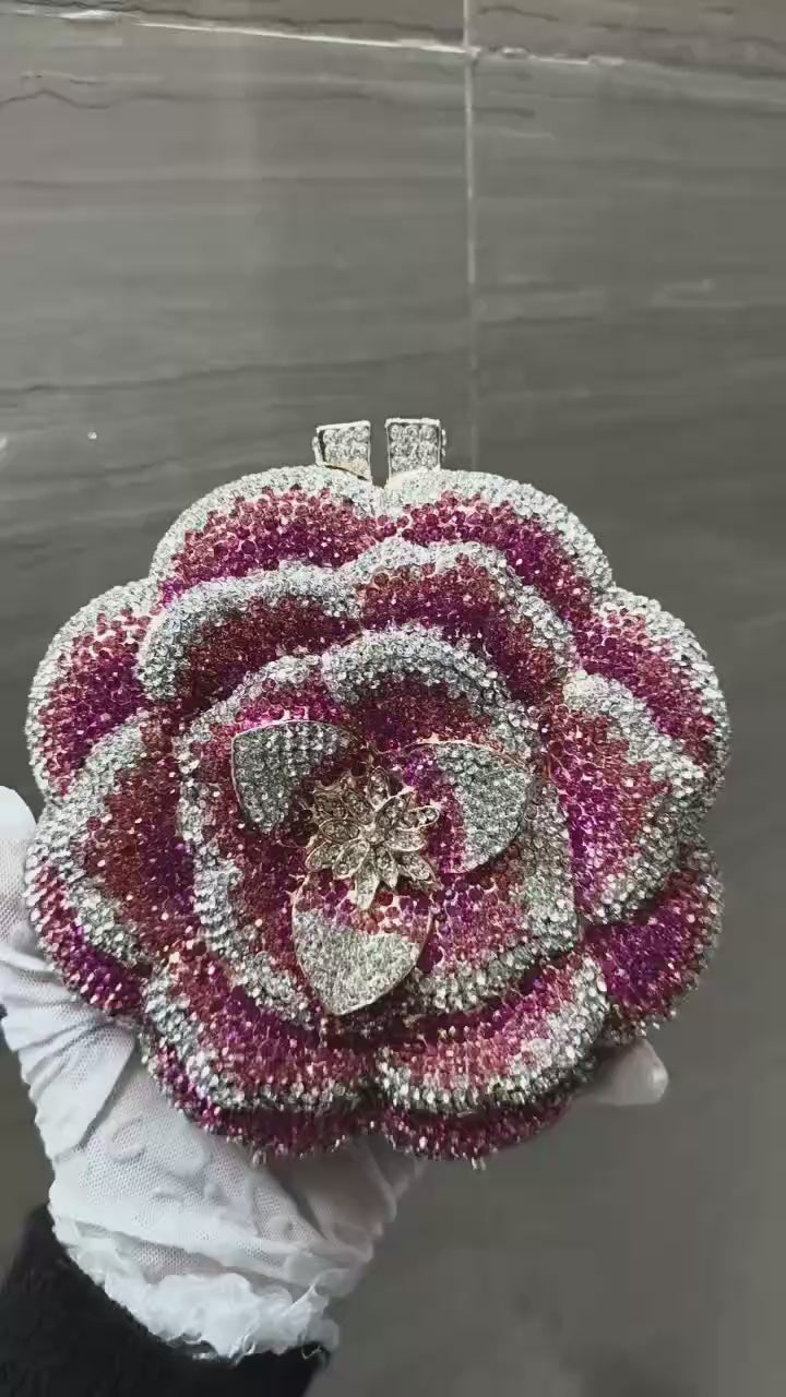 Rose Multicolored Clutch