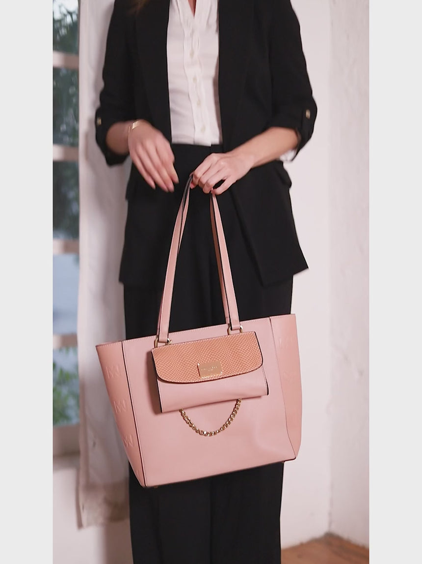 Buckingham White London Tote