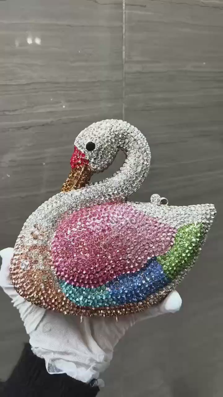 Swan Multicolor Clutch