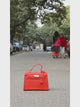 Sharon Orange Birk Handbag