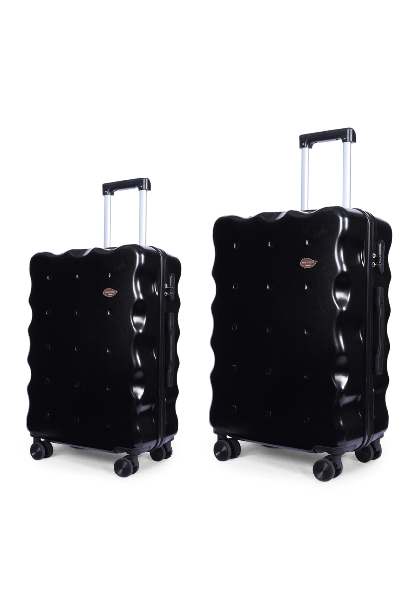 On The Go Black Set Of 2 Luggage
