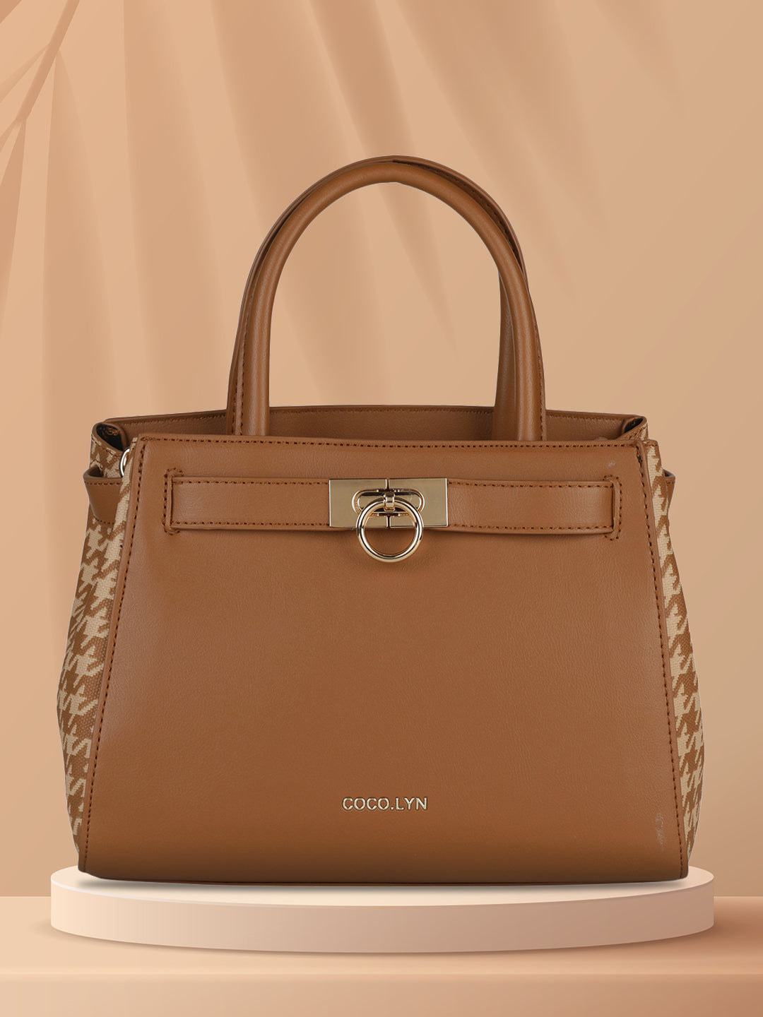 MINI WESST Women's Brown Handheld Bag(MWHB111BR)