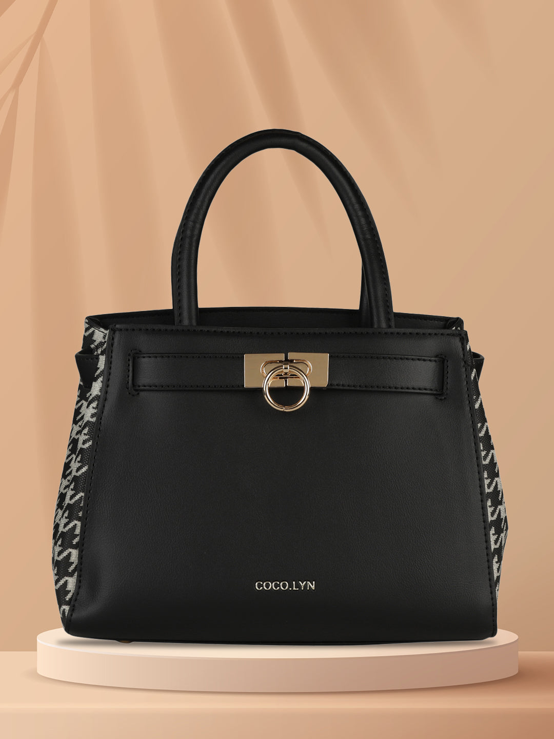MINI WESST Women's Black Handheld Bag(MWHB110BL)