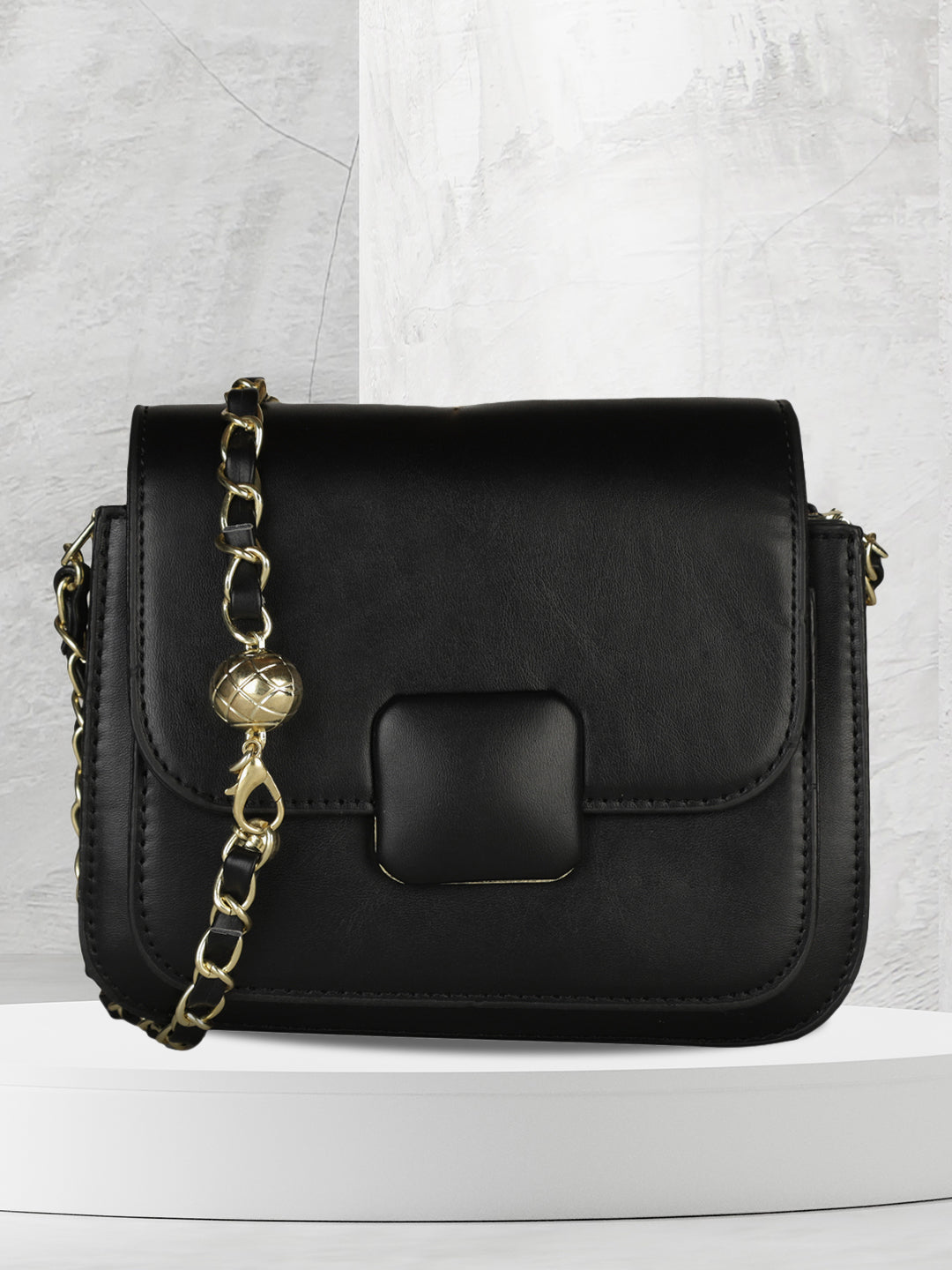 MINI WESST Women's Black Sling Bag(MWHB122BL)