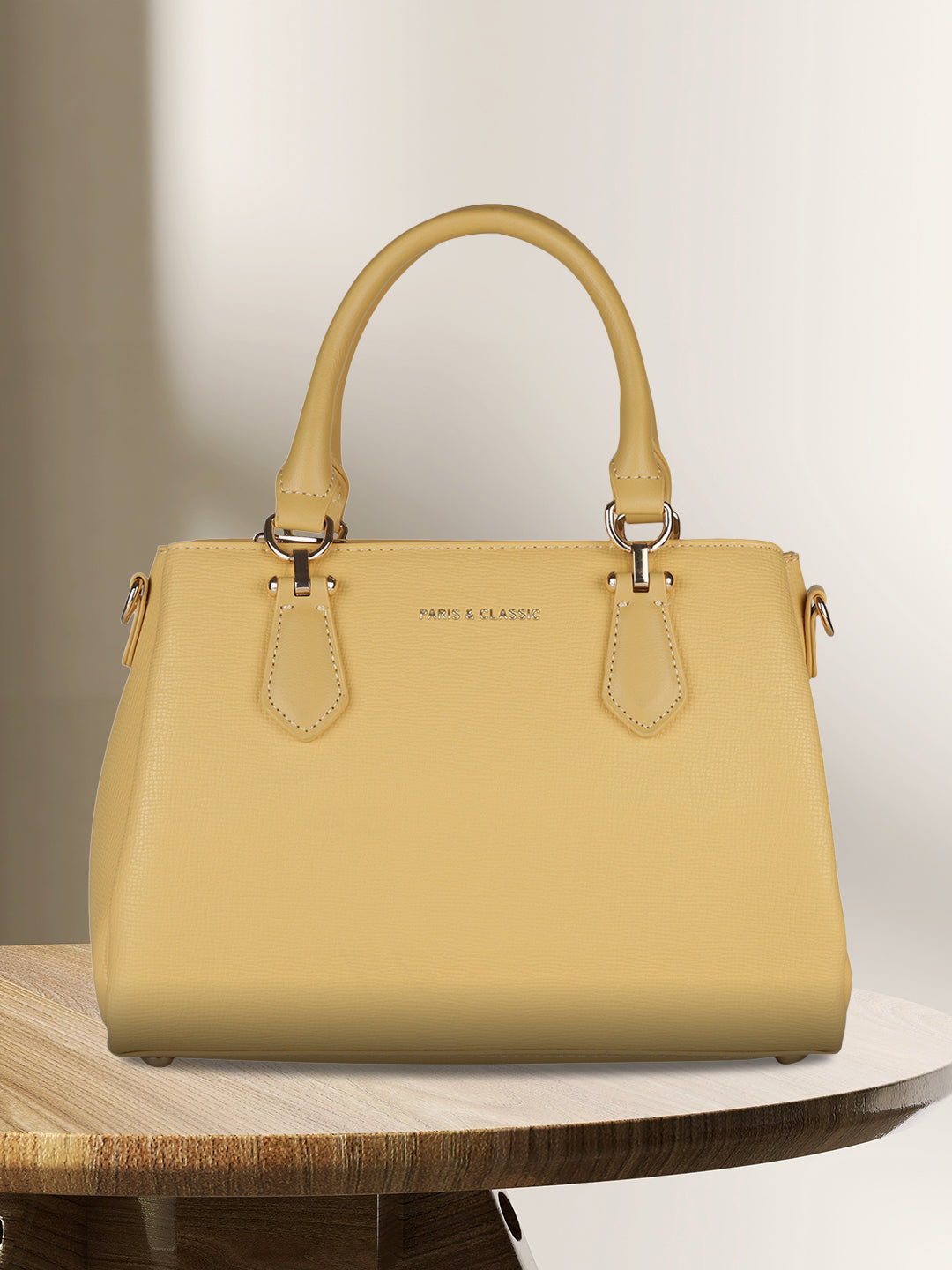 Women's Yellow Handheld Bag