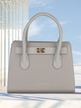 Women's Grey Handheld Bag