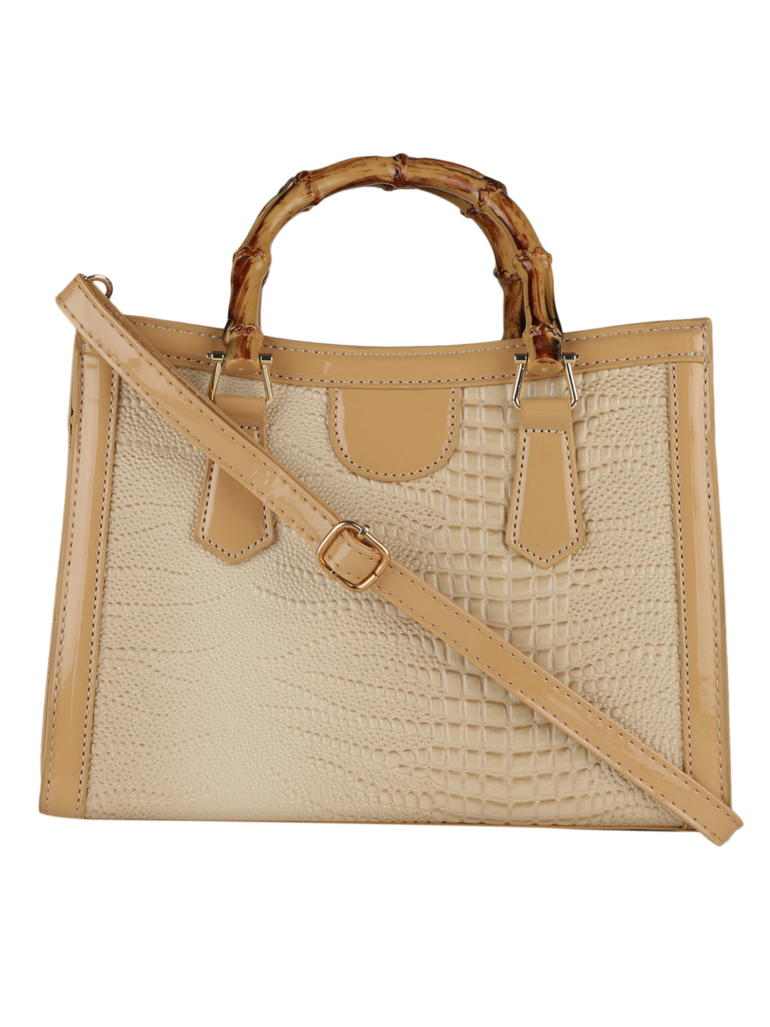 MINI WESST Women's Beige Handheld Bag(MWHB117BE)