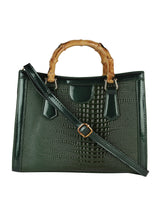 Women's Green Handheld Bag