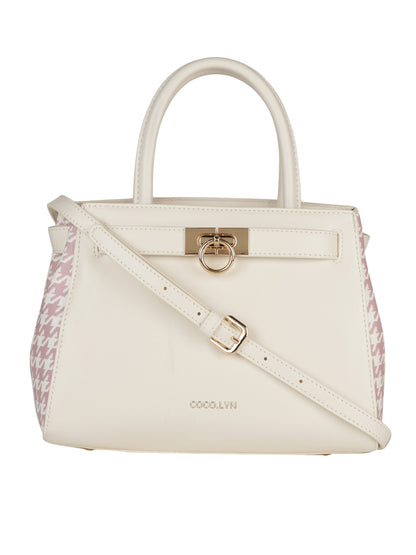 MINI WESST Women's White Handheld Bag(MWHB113WT)