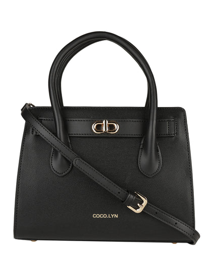 MINI WESST Women's Black Handheld Bag(MWHB106BL)