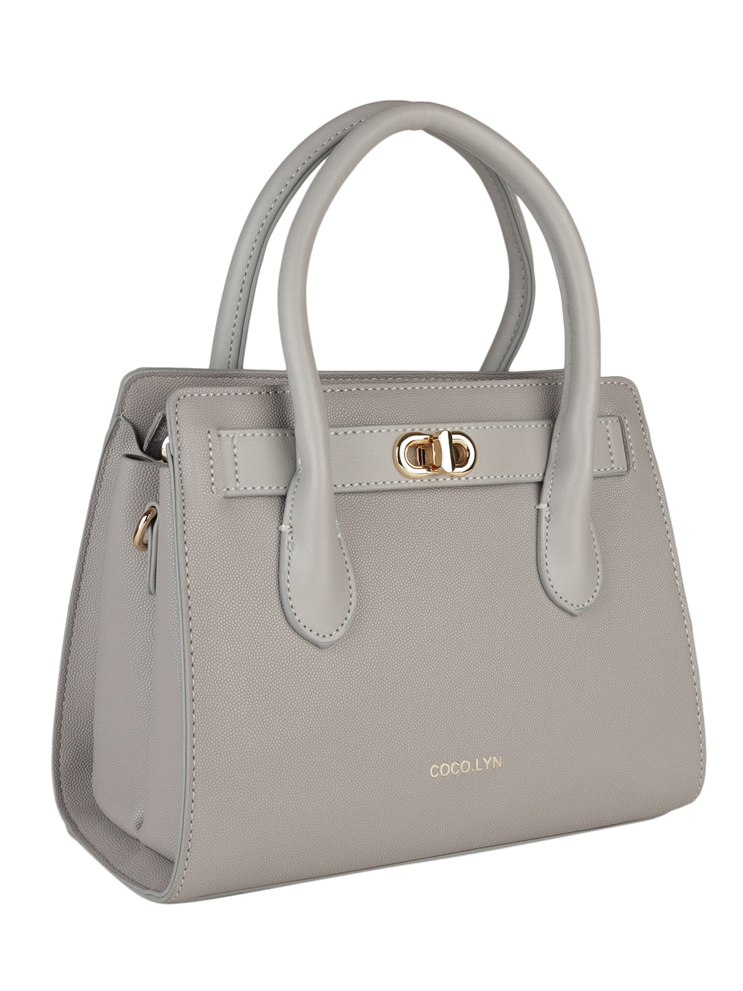 Women's Grey Handheld Bag