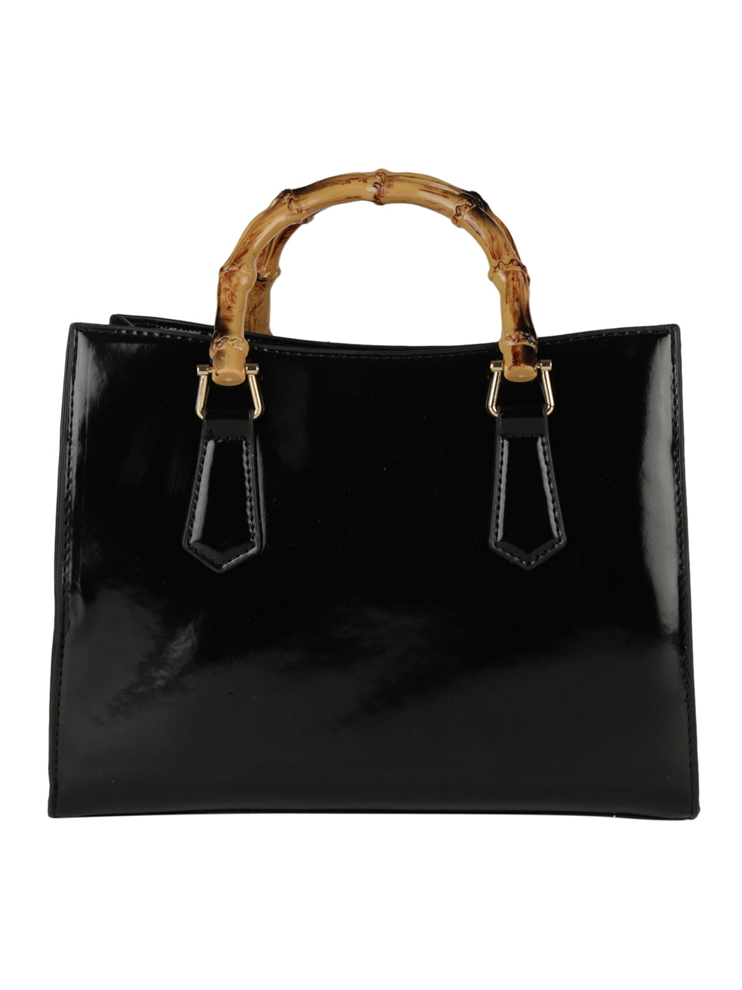 MINI WESST Women's Black Handheld Bag(MWHB114BL)