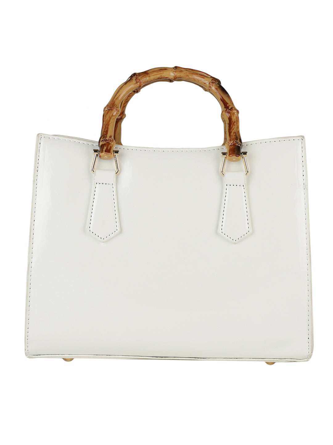 MINI WESST Women's White Handheld Bag(MWHB115WT)