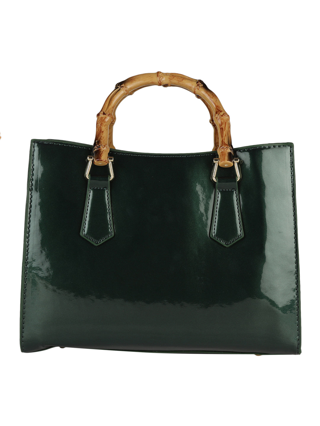 Women's Green Handheld Bag