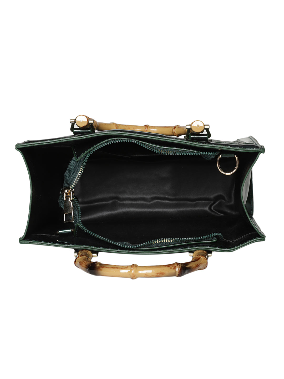 Women's Green Handheld Bag