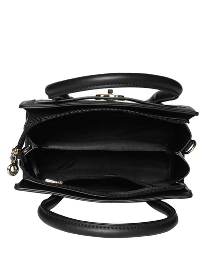 MINI WESST Women's Black Handheld Bag(MWHB106BL)