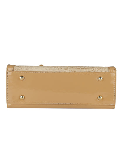 MINI WESST Women's Beige Handheld Bag(MWHB117BE)