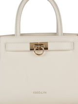 Women's White Handheld Bag