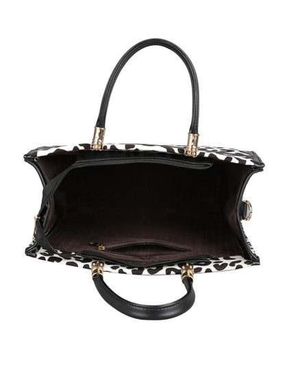 MINI WESST Women's Black Handbags(MWHB002COW)