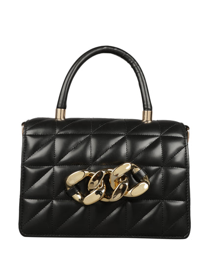 MINI WESST Women's Black Handbags(MWHB009BL)