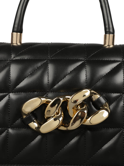 MINI WESST Women's Black Handbags(MWHB009BL)